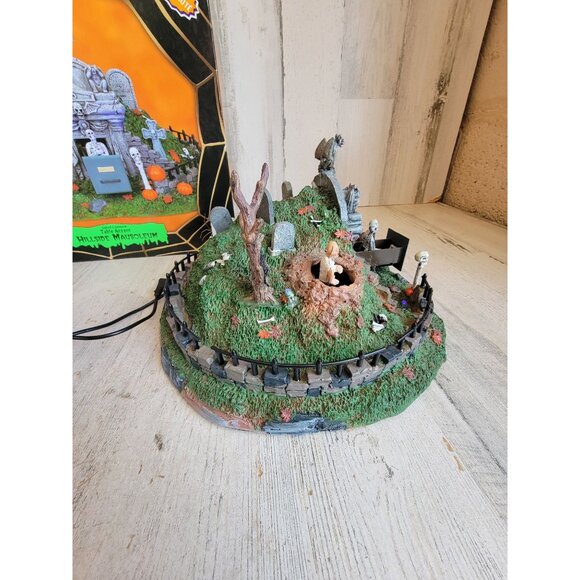 Lemax hillside mausoleum spooky town Halloween animated village - Picture 7 of 11